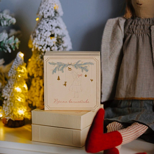 Набор елочных игрушек LUKNO "Ностальгия", 3 шт, красный